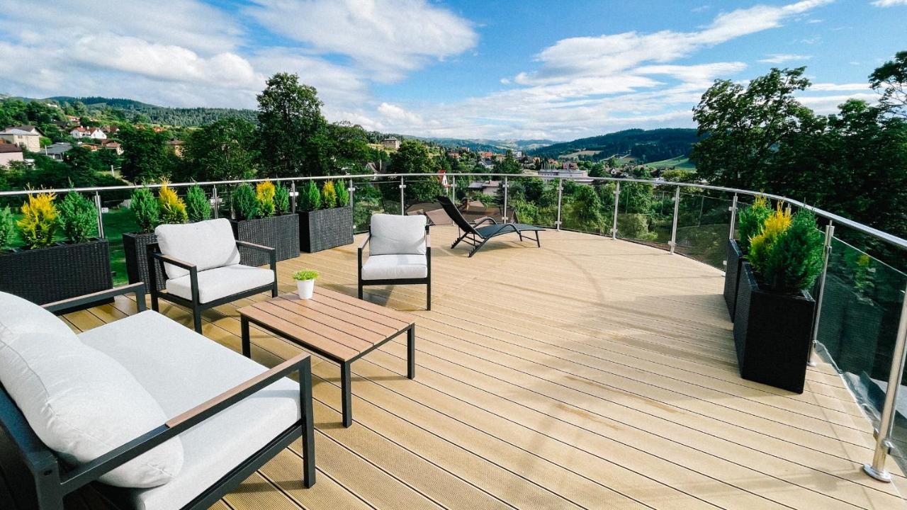 شقة Penthouse Sloneczna Rapsodia - Blisko Parku Zdrojowego - Duzy Taras Na Dachu - Piekny Widok - Winda - Garaz رابكا المظهر الخارجي الصورة